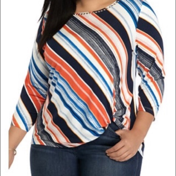 Ruby Rd. Tops - Ruby Rd Striped Top